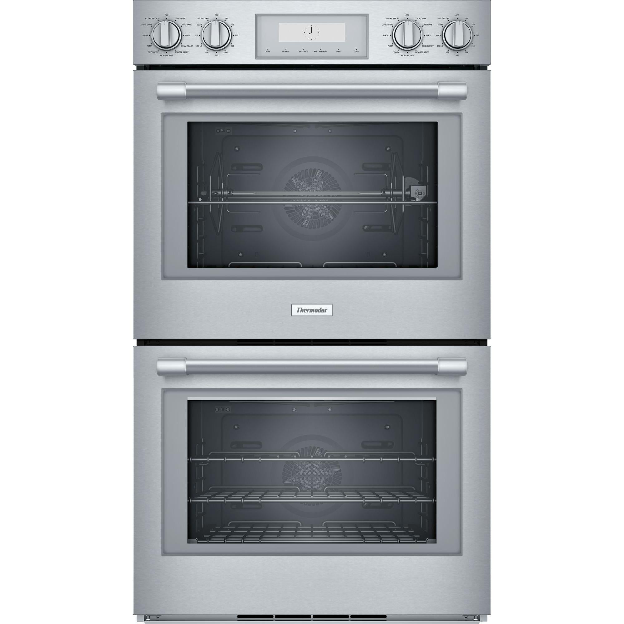 Thermador 30-inch, 9.0 cu.ft. Built-in Double Wall Oven with Home Connect POD302W