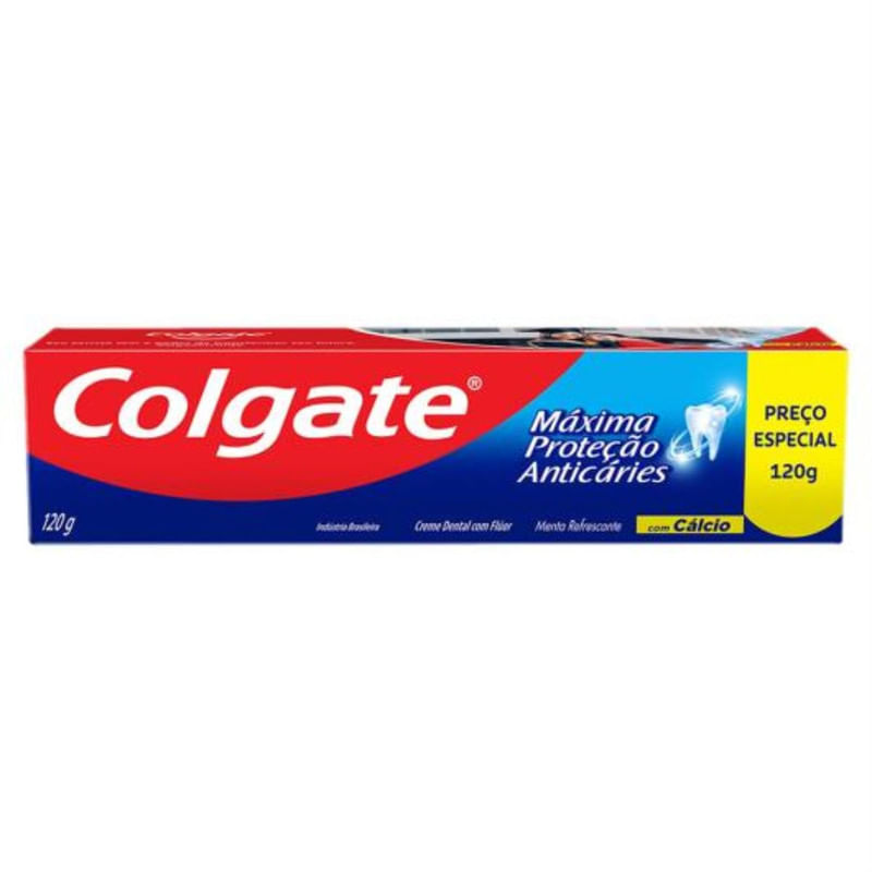 Creme Dental Colgate Maxima Protecao Anticaries Caixa 120g