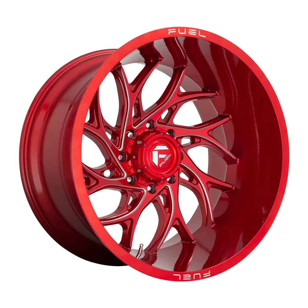 Fuel 1PC D742 RUNNER D742 22X10 8X180 GL-RED-MIL -18MM