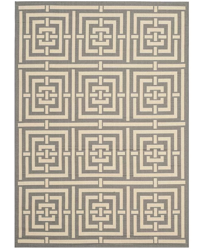 Safavieh Courtyard Gray and Cream 5'3