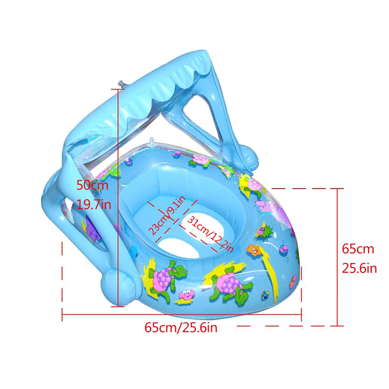 YINKUU Water Seat Rings Pools Accessories Inflatable Dinosaur Tent Baby Swimming Children Infants Sunshade Sitting Circle