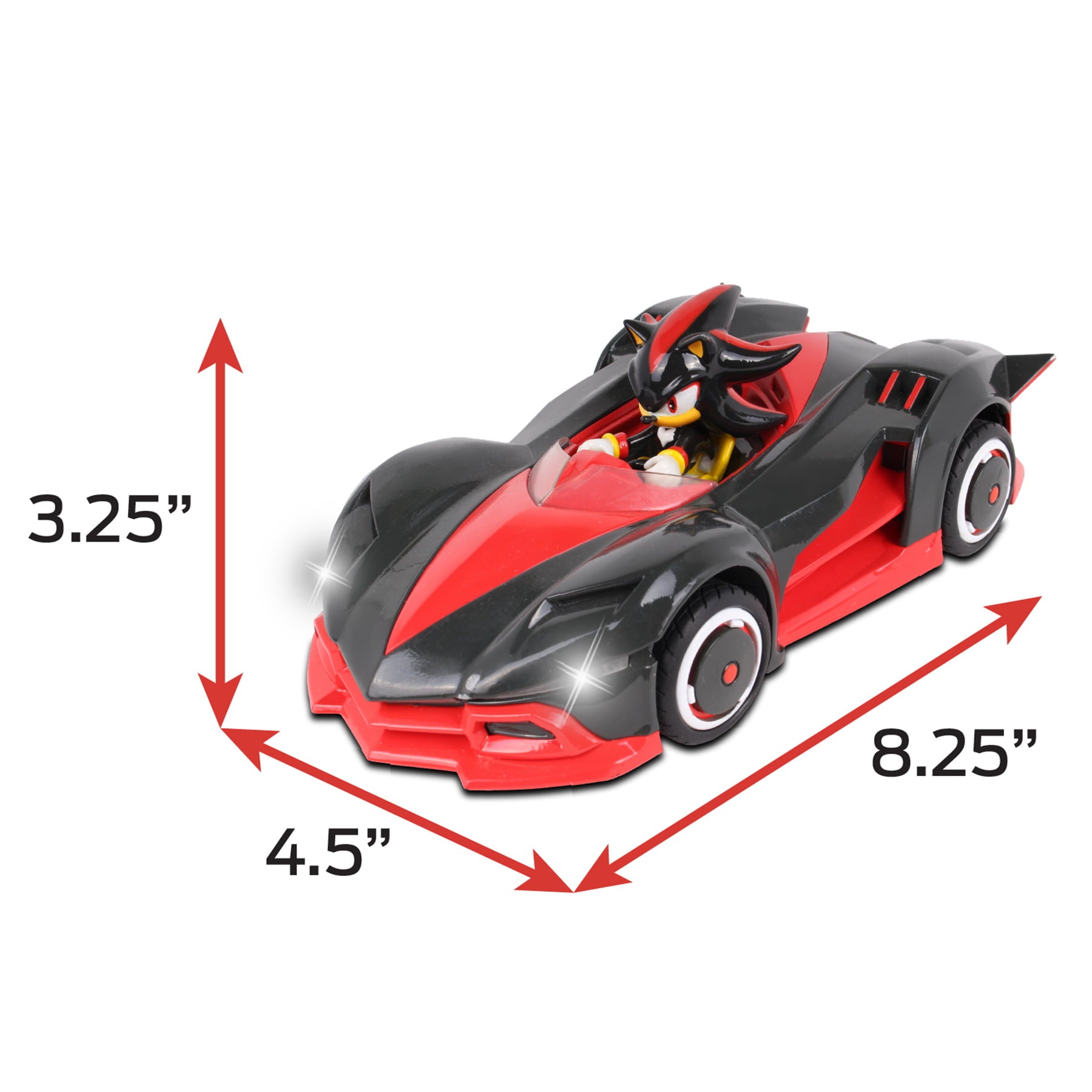NKOK Sonic Team Racing Radio Controlled Shadow The Hedgehog w/ Turbo Boost