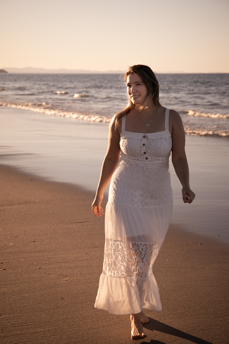 Lace Patchwork Ruffle Hem Button Detail Dress