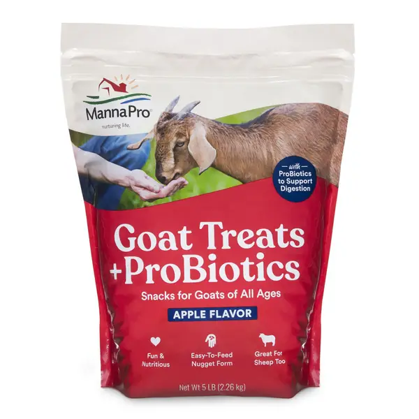 Manna Pro 5 lb Apple Flavor Goat Treats with Probiotics
