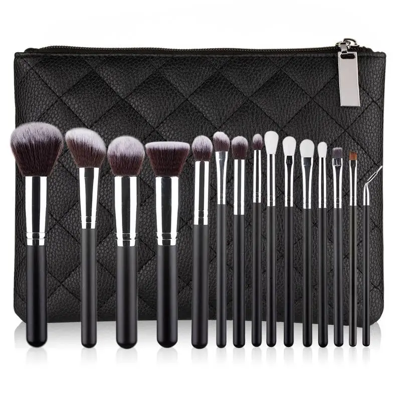 Professional Makeup Brushes Wooden Handle Foundation Concealer Powder Eye Makeup Brushes