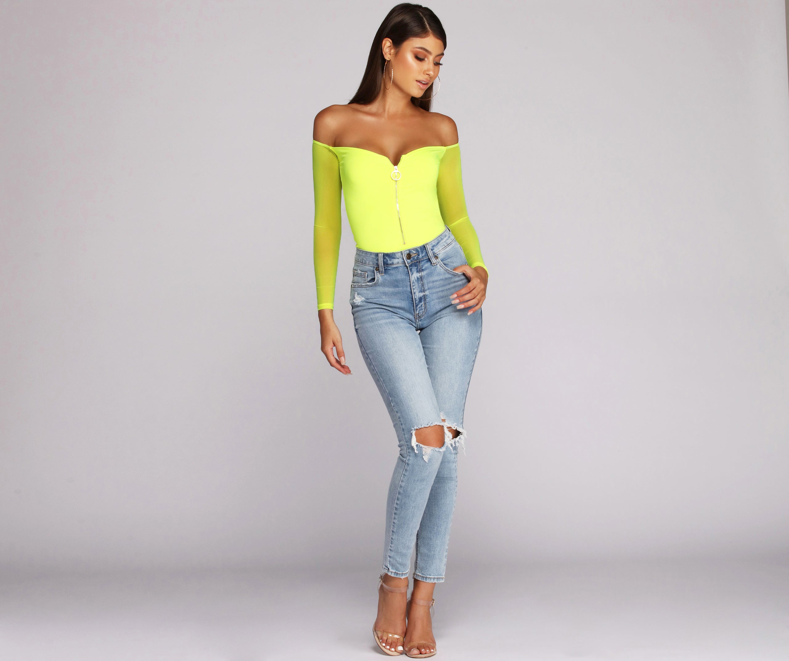 Zip In The Bud Bodysuit