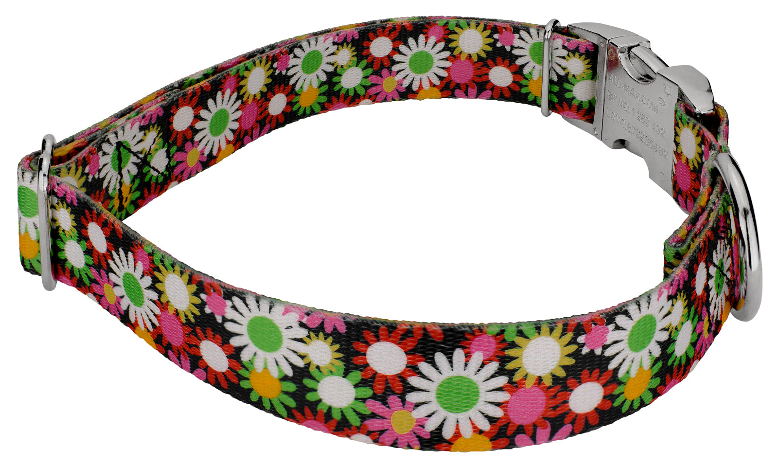 Country Brook Petz® Premium Daisy Fields Dog Collar and Leash， Medium