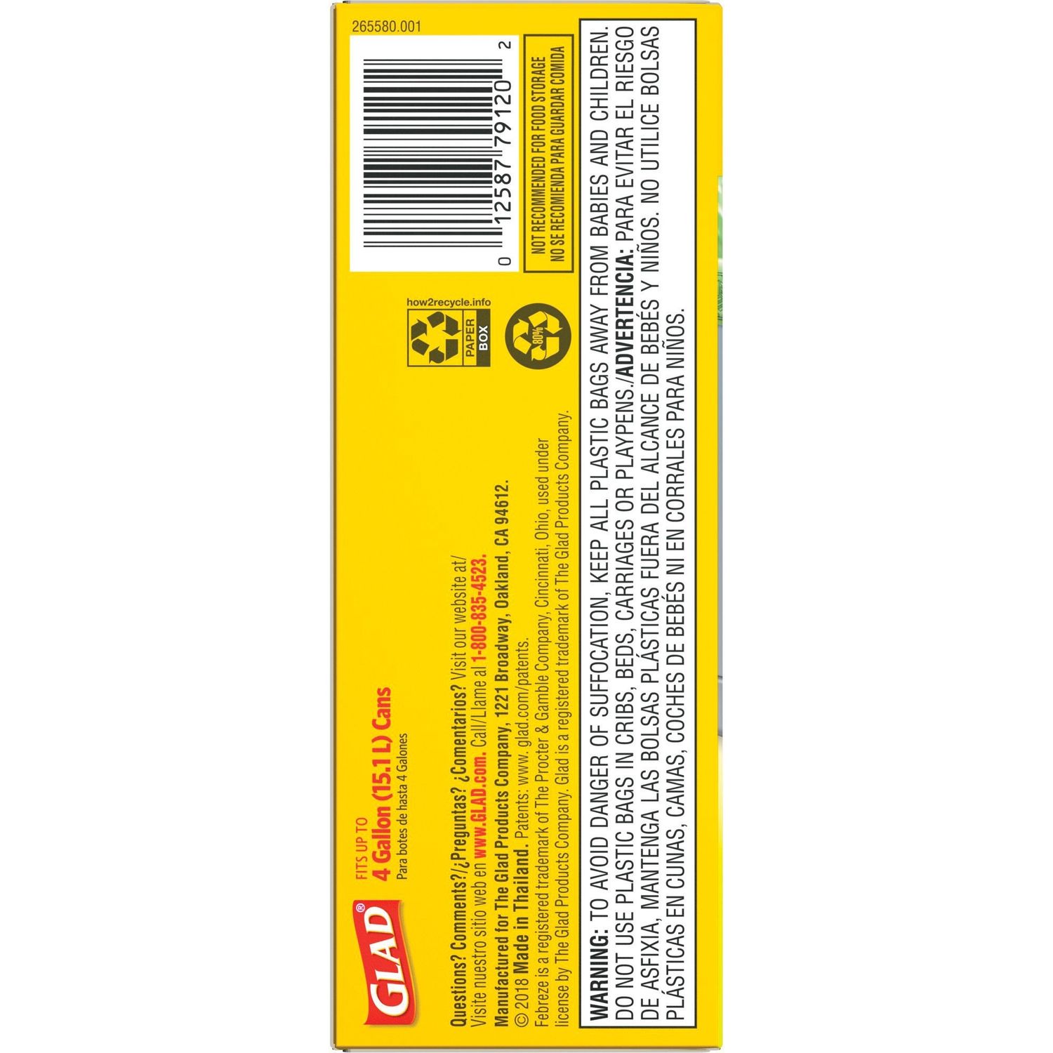 Small Kitchen Drawstring Trash Bags by The Clorox Company CLO79120