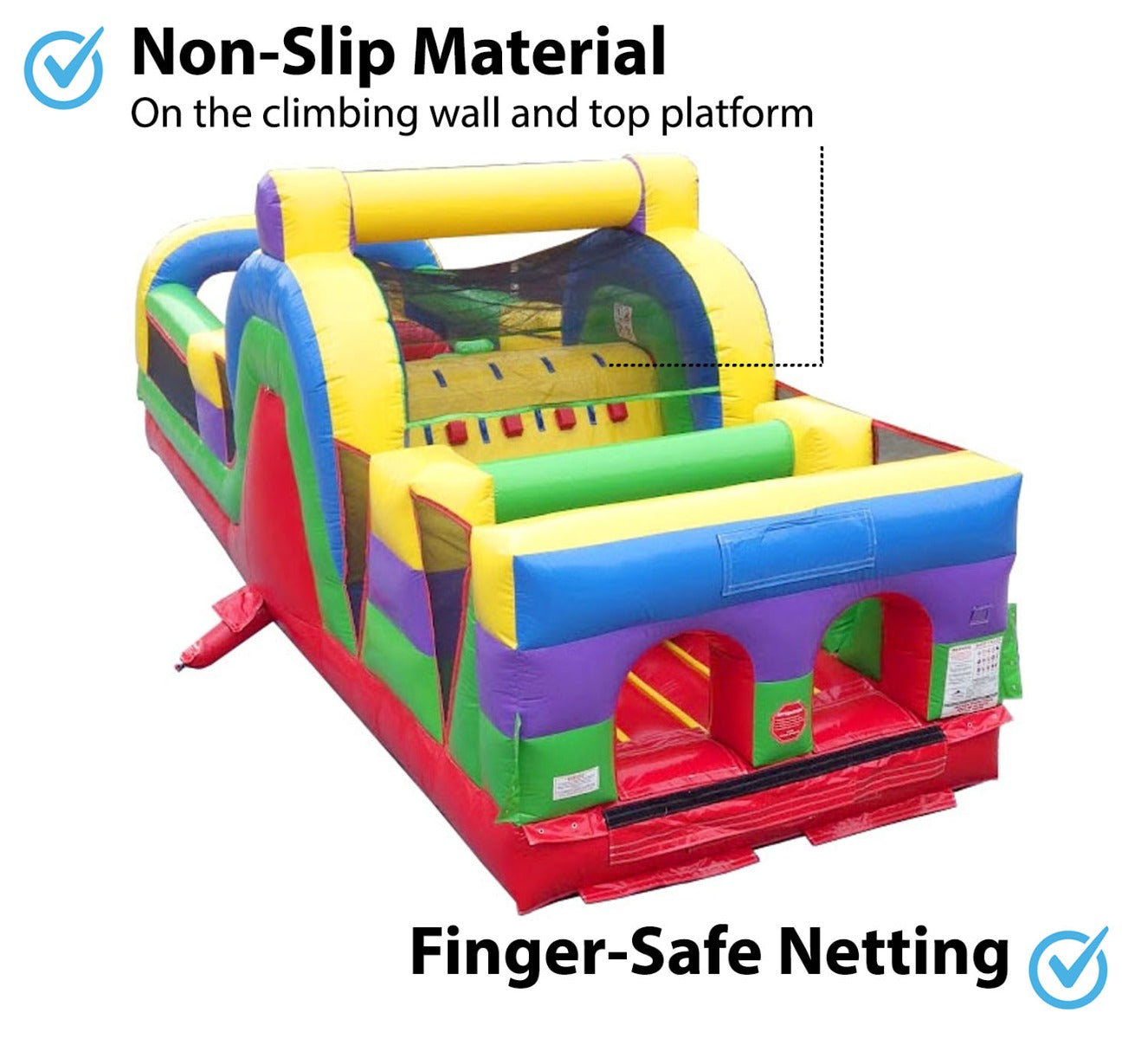 TentandTable Commercial Inflatable Obstacle Course， Retro