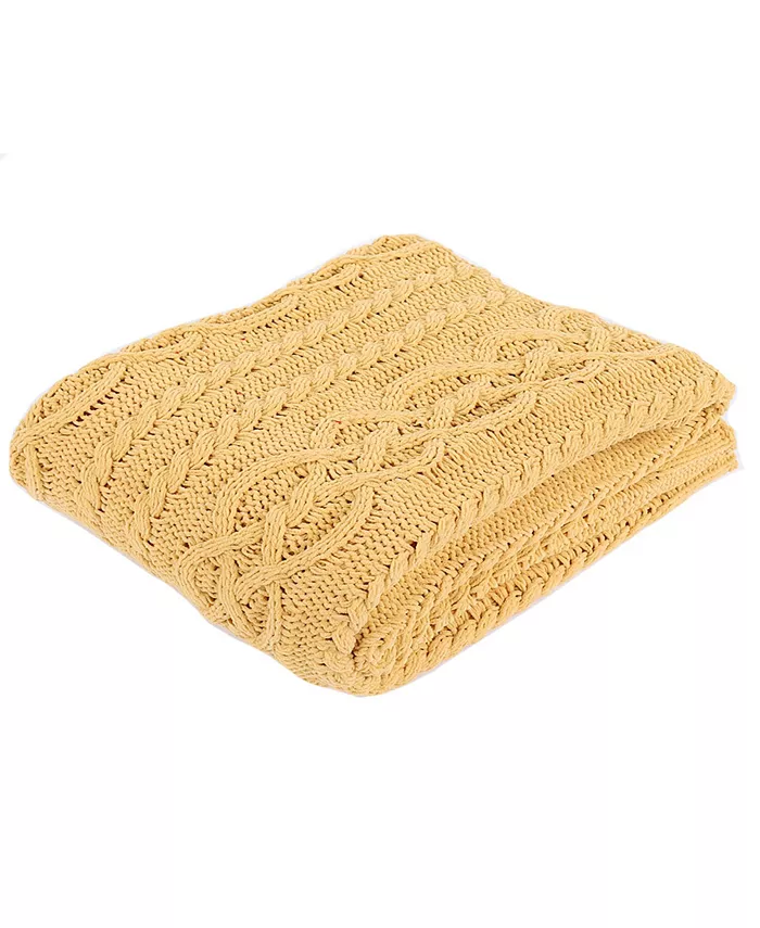 Happycare Textiles Knitted Luxury Chenille Throw Blanket