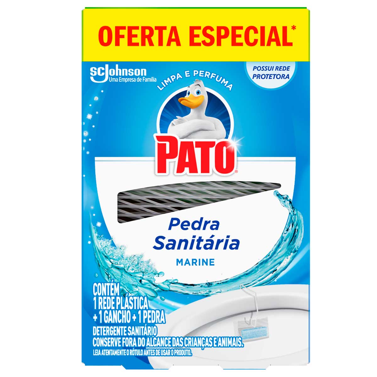 Desodorizador Sanitario Pato Pedra Marine 25g 25% Desconto