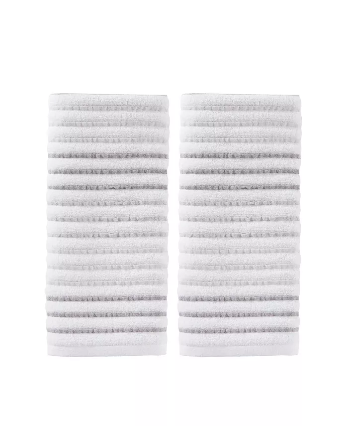 Saturday Knight CLOSEOUT!  Tie Dye Stripe 2 Piece Hand Towel Set