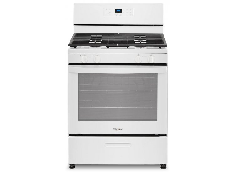 Whirlpool 5.1 Cu. Ft. White Freestanding Gas Range With Broiler Drawer