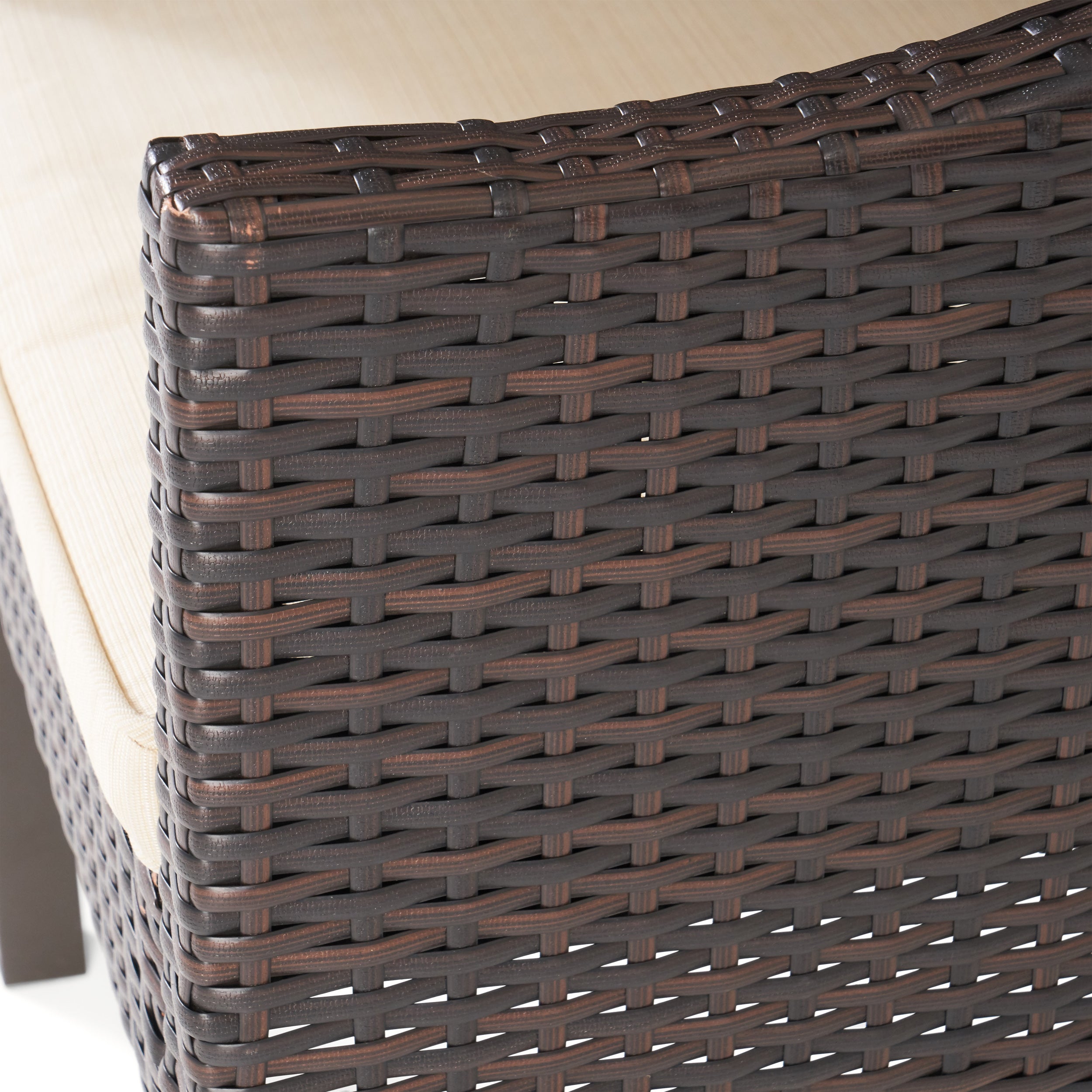 Megan Outdoor Aluminum and Wicker 8 Seater Dining Set