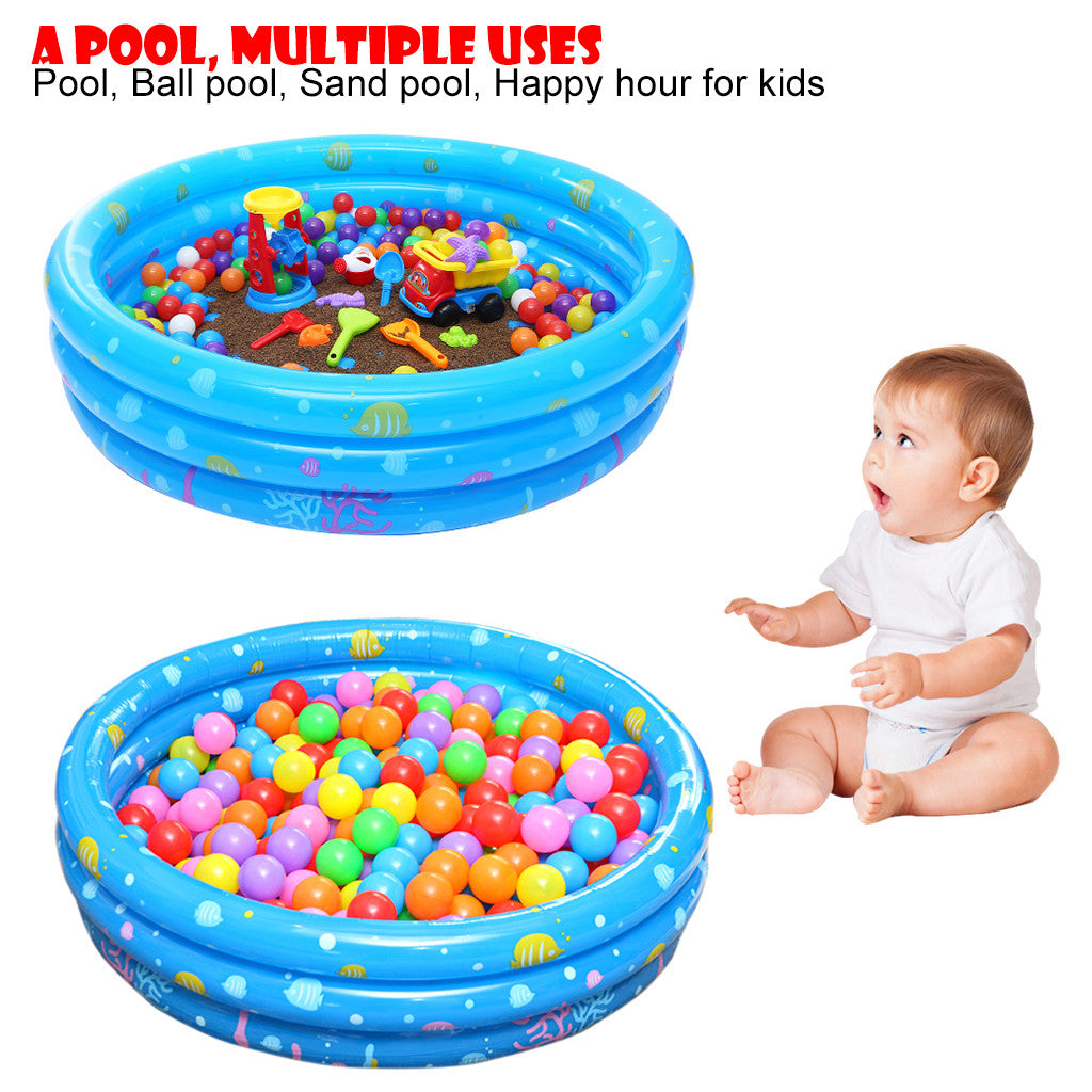 CARLTON GLOBAL Inflatable Kiddie Pool， Ball Pool， Family Kids Water Play Fun In Summer 51in