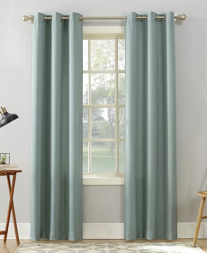 No. 918 Valerie Casual Textured Semi-Sheer Grommet Curtain Panel， 40