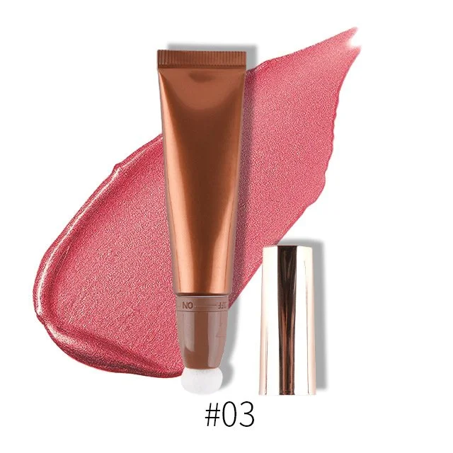 Custom Private Label 6 Shades Highlight Bronzer Stick with Sponge Tip