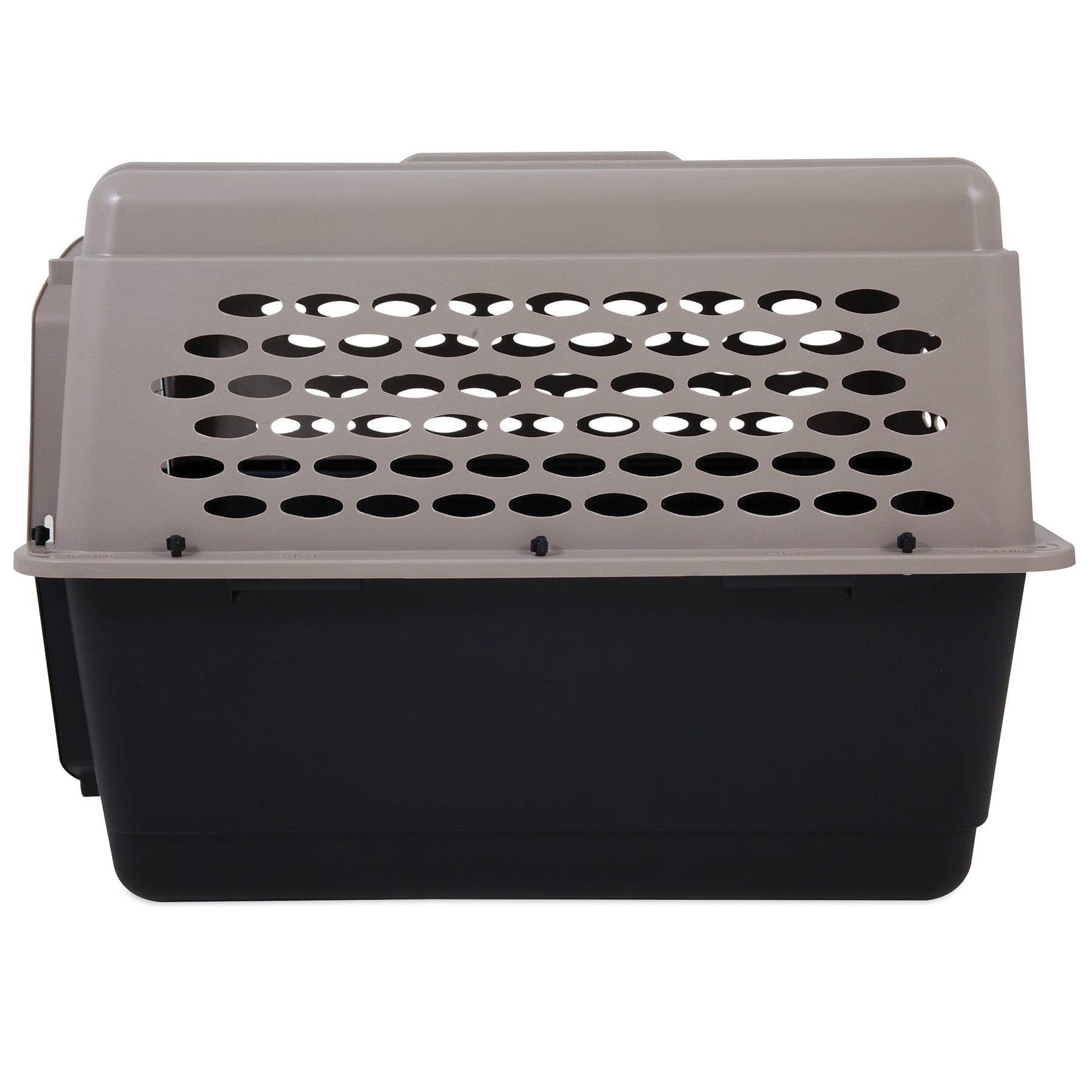 Petmate Vari Fashion Single-Door Plastic Dog Kennel， Pet Carrier， Brown， Large， 40 inches