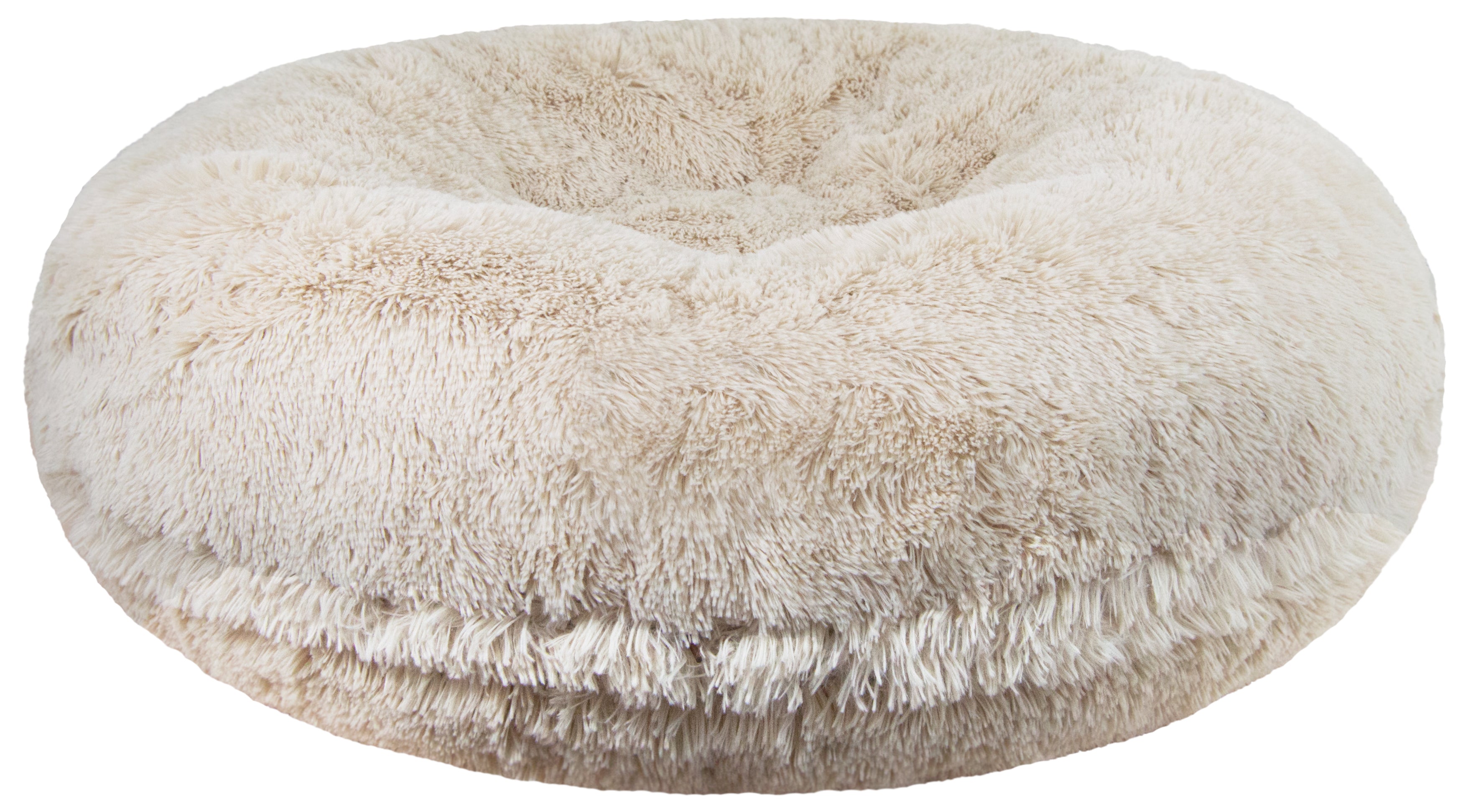 Bessie and Barnie Signature Blondie Luxury Shag Extra Plush Faux Fur Bagel Pet/ Dog Bed