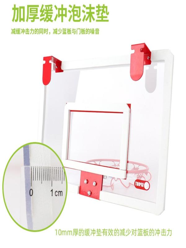 Oalirro Mini Basketball Hoop for Door - 16 x 12 Inch Bedroom Basketball Hoop Indoors Set