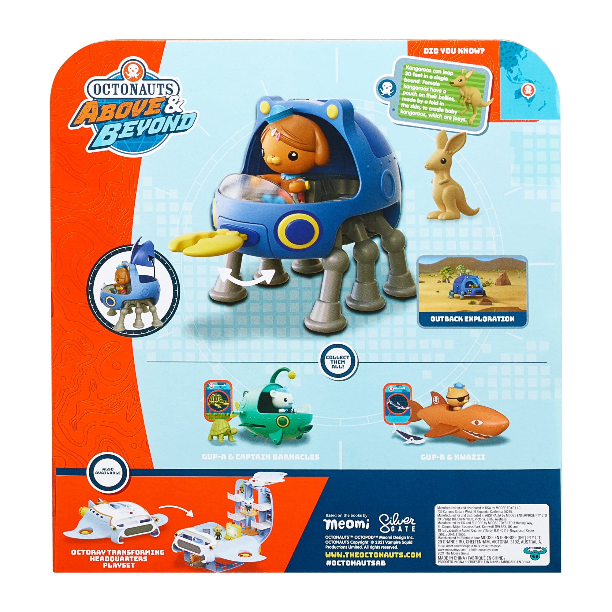 Octonauts Above and Beyond， Dashi and Terra Gup 1 Adventure Pack， Deluxe Toy Vehicle and 3 inch Figure， Preschool， Ages 3+