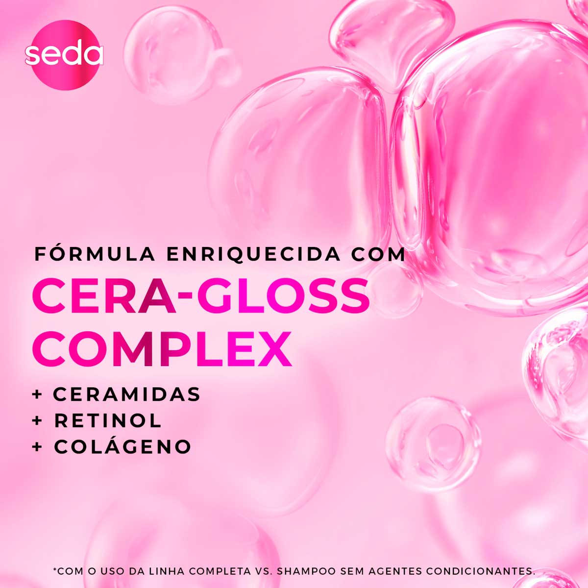 Shampoo Seda Ceramidas Infusao Ativa Retinol e Colageno 325ml