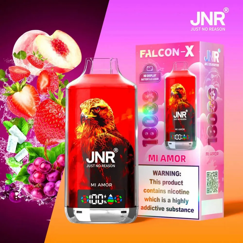 🔥JNR Falcon-X 18K 💨 Einweg-Vape mit Smart-Display