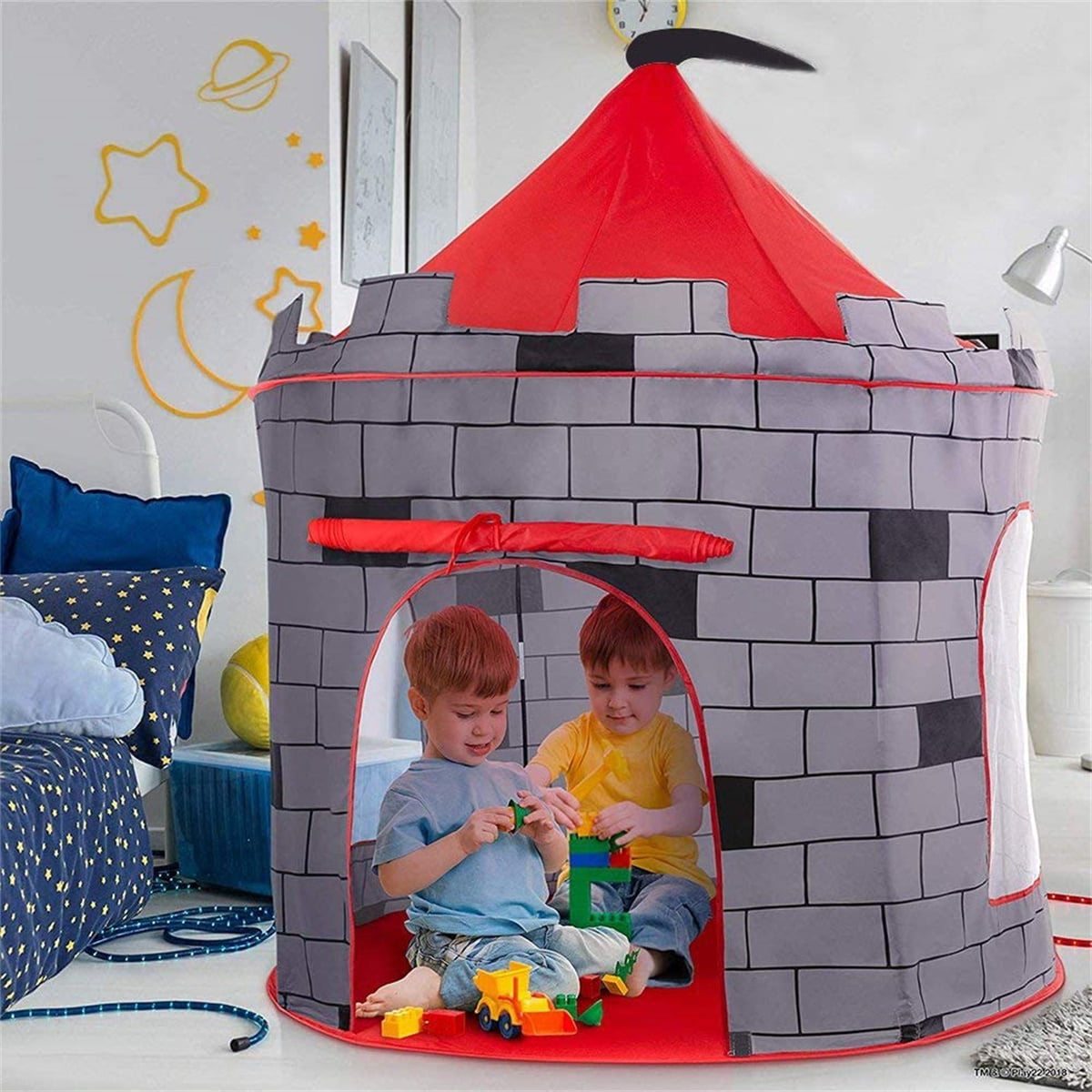 BATE Kids Play Tent Knight Castle, Pop Up Play Tent House for Kids Toddlers