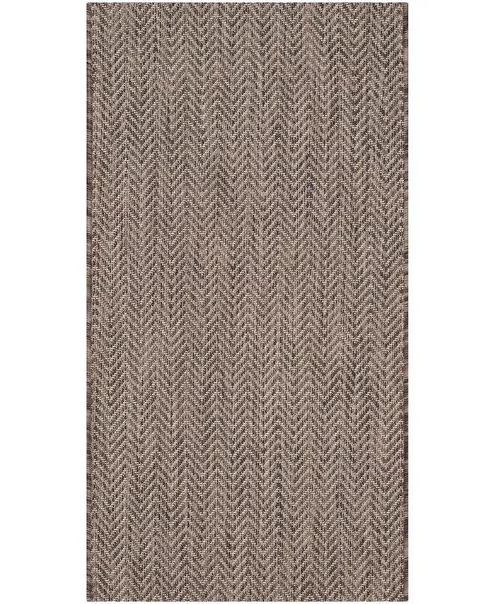 Safavieh Courtyard Brown and Beige 2' x 3'7
