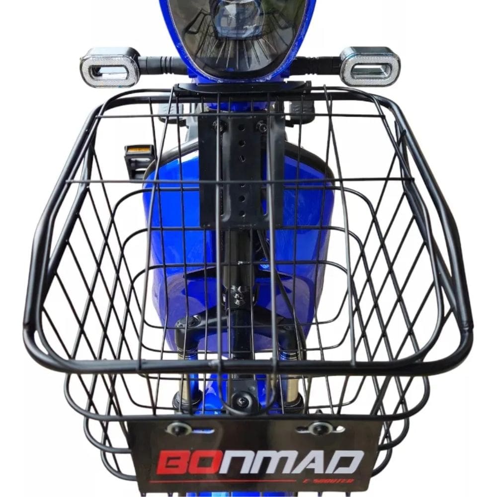 Bicicleta Elétrica Scooter 500w Aro 14 Bonmad C/ Suspensão Pto/Azl
