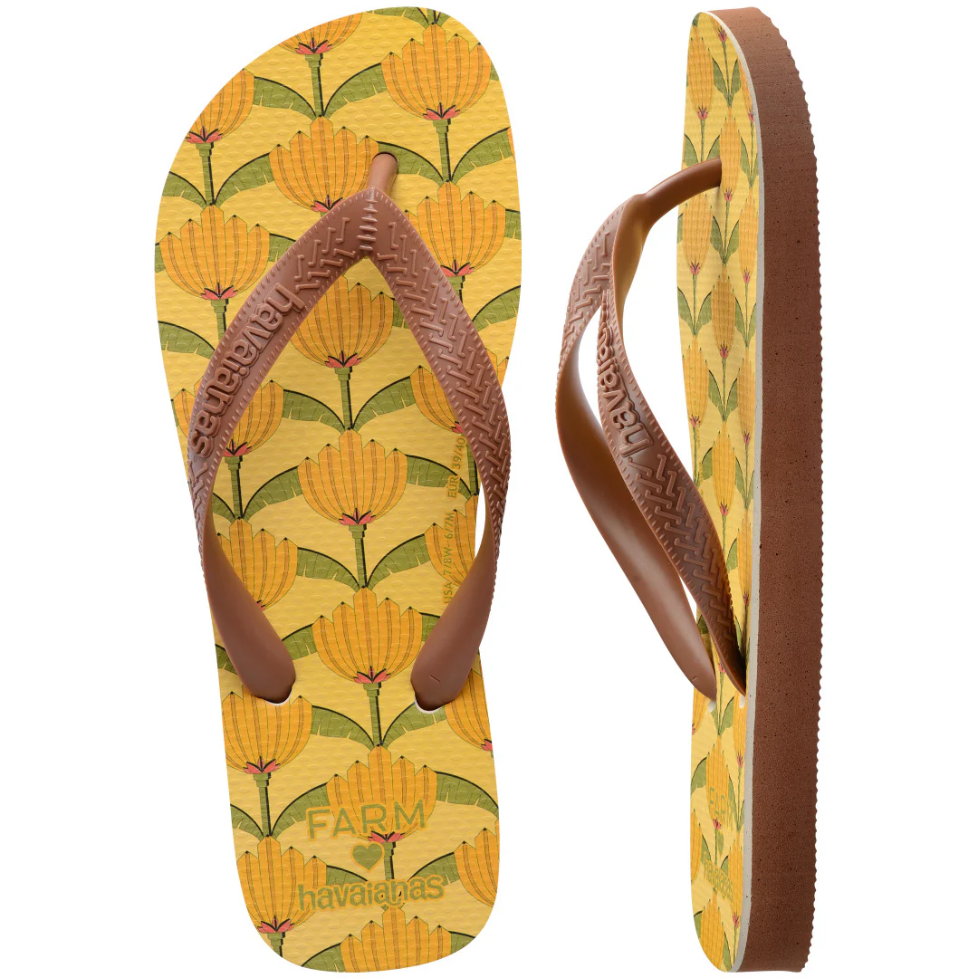Chinelo Havaianas Farm Banana Deco