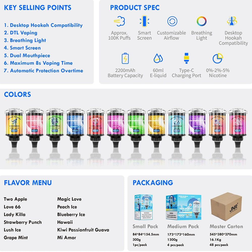 Janar Mega Glass Hookah 100K – Desktop-Compatible