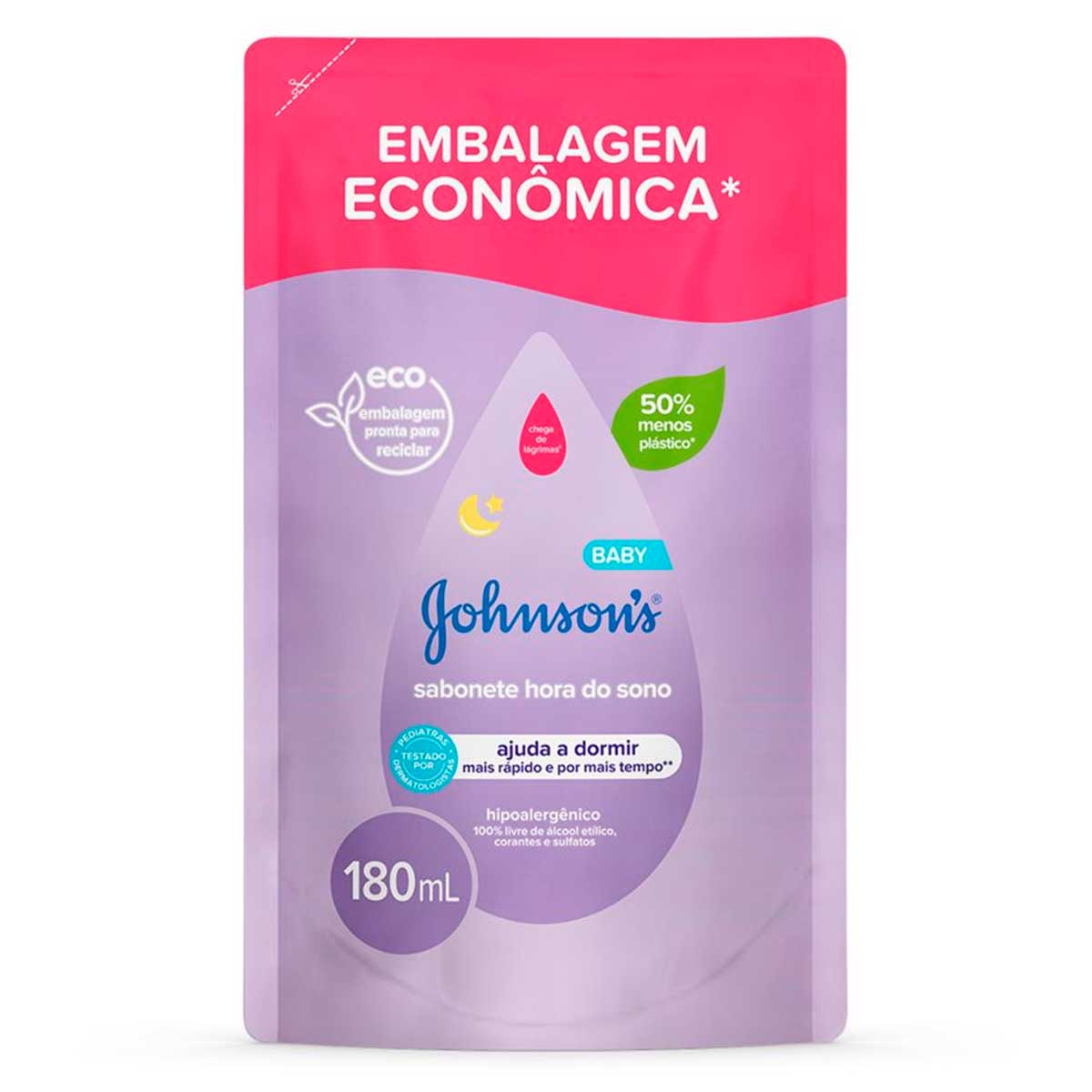 Refil para Sabonete Liquido Infantil Johnson's Baby Hora do Sono 180ml