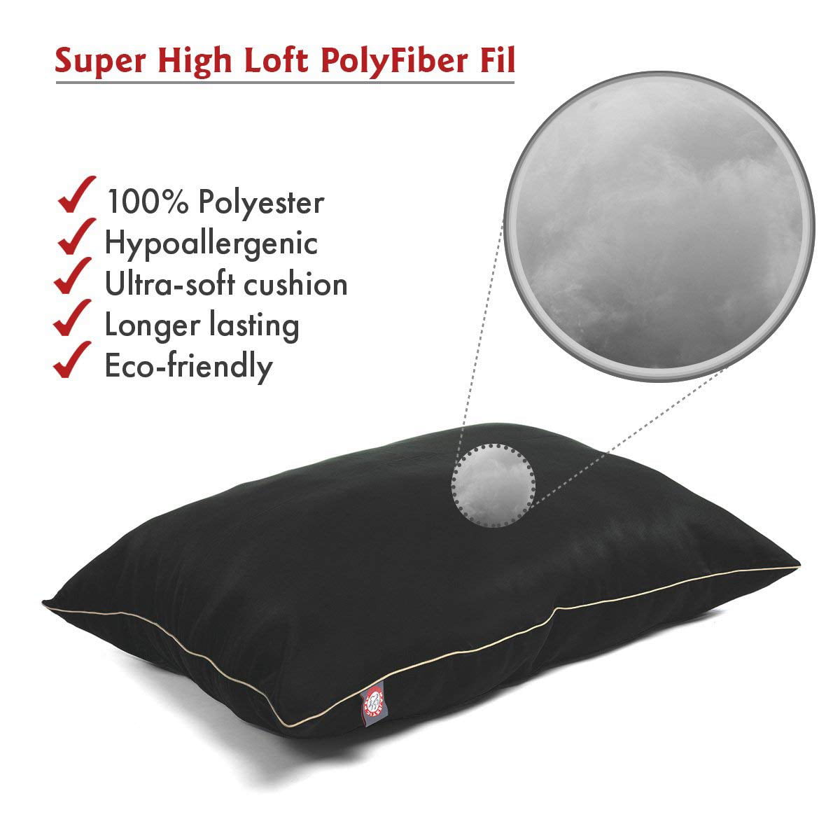 Majestic Pet Super Value Machine Washable Pet Dog Bed， Large， Black