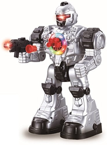 Remote Control Robot Toy - Robots For Kids Superb Fun Toy - Toy Robot Shoots Missiles Walks Talks And Dances With Flashing Lights 10 Functions - Best RC Robot Gift For Boys And Girls - Play22USA