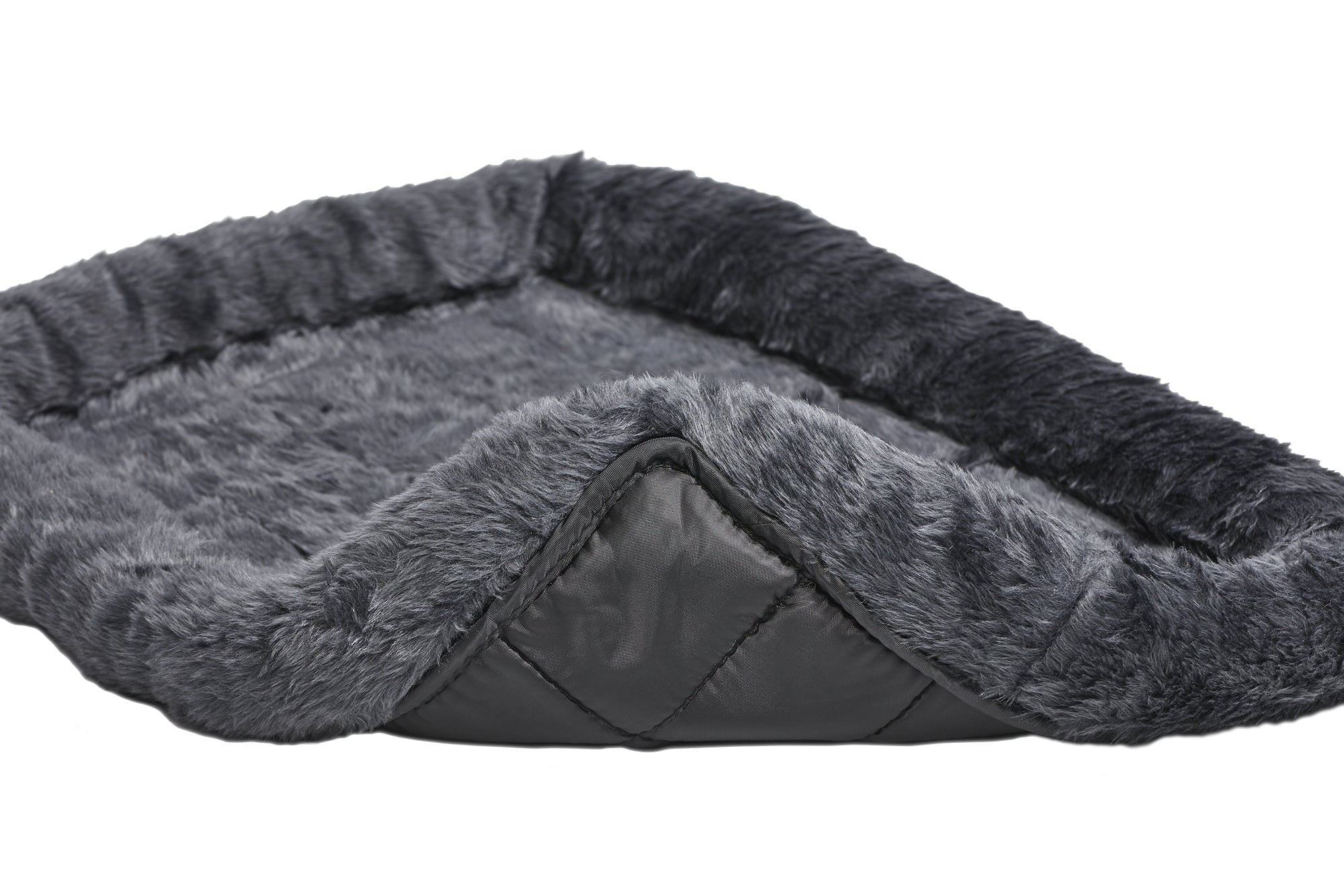 MidWest QuietTime Pet Bed and Dog Crate Mat， Gray， 24