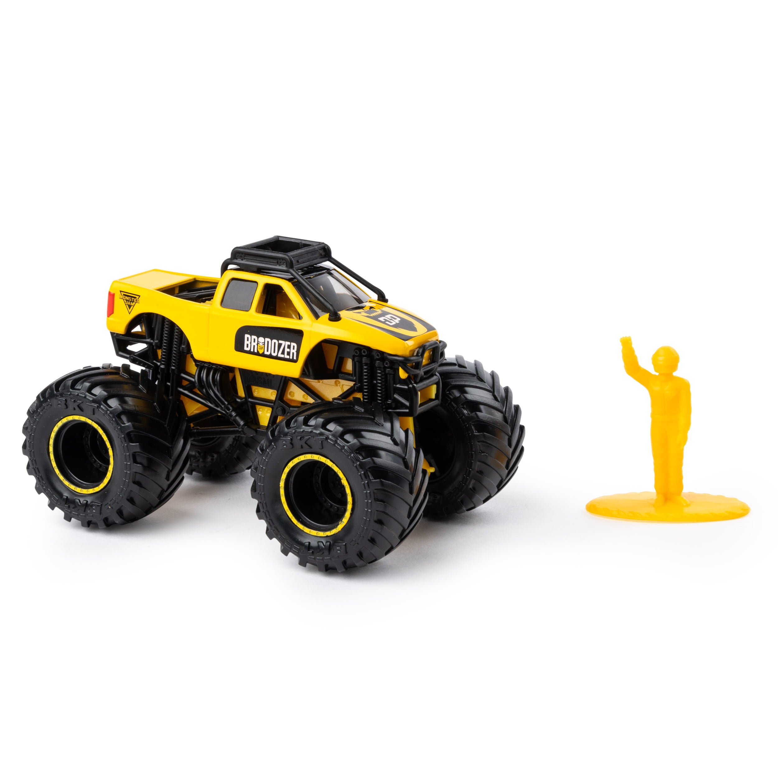 Monster Jam， Official Brodozer Monster Truck， Die-Cast Vehicle， Arena Favorites Series， 1:64 Scale