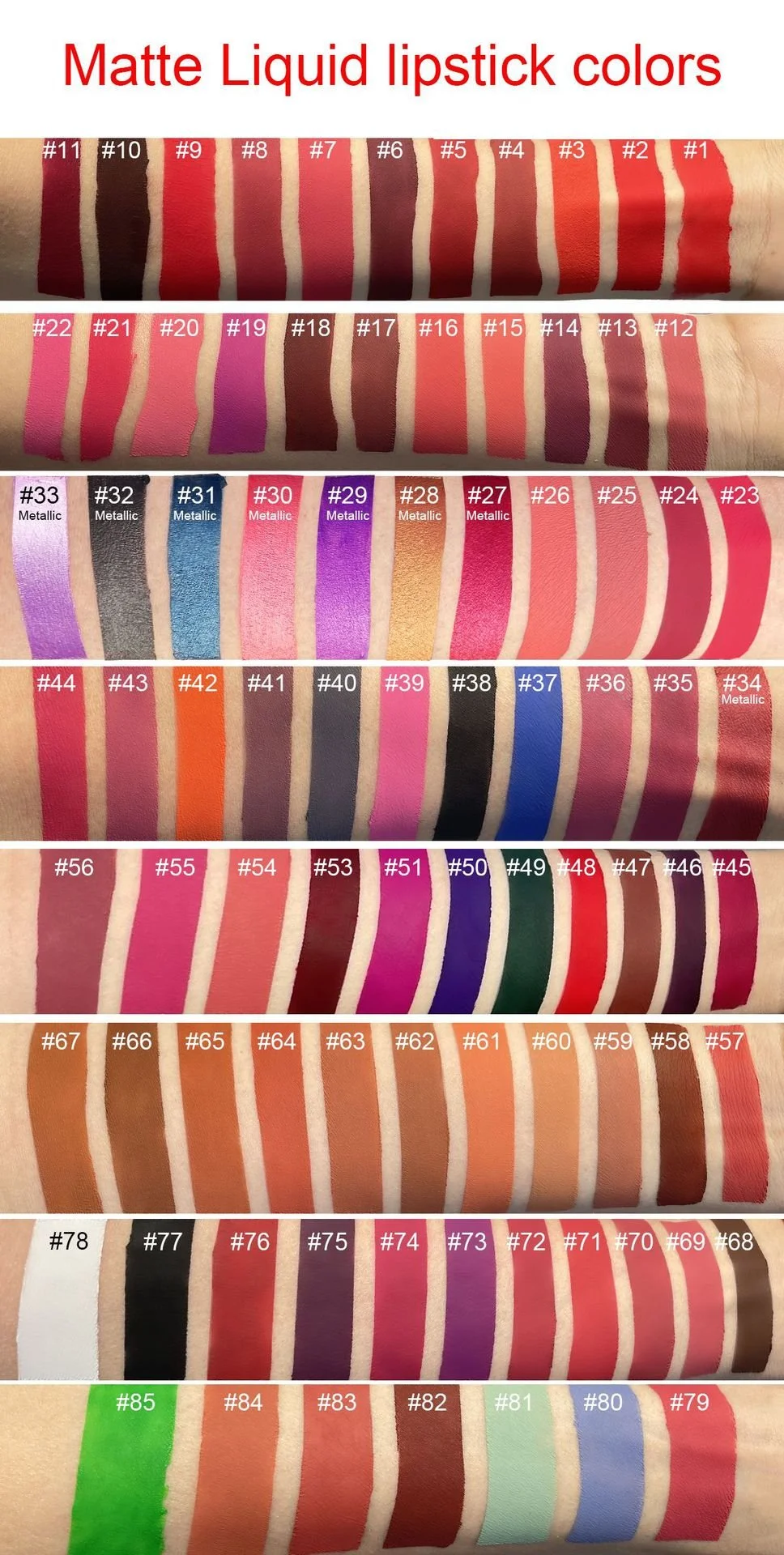 Private Label Liquid Matte Lipstick square Tube Custom Logo Lipstick