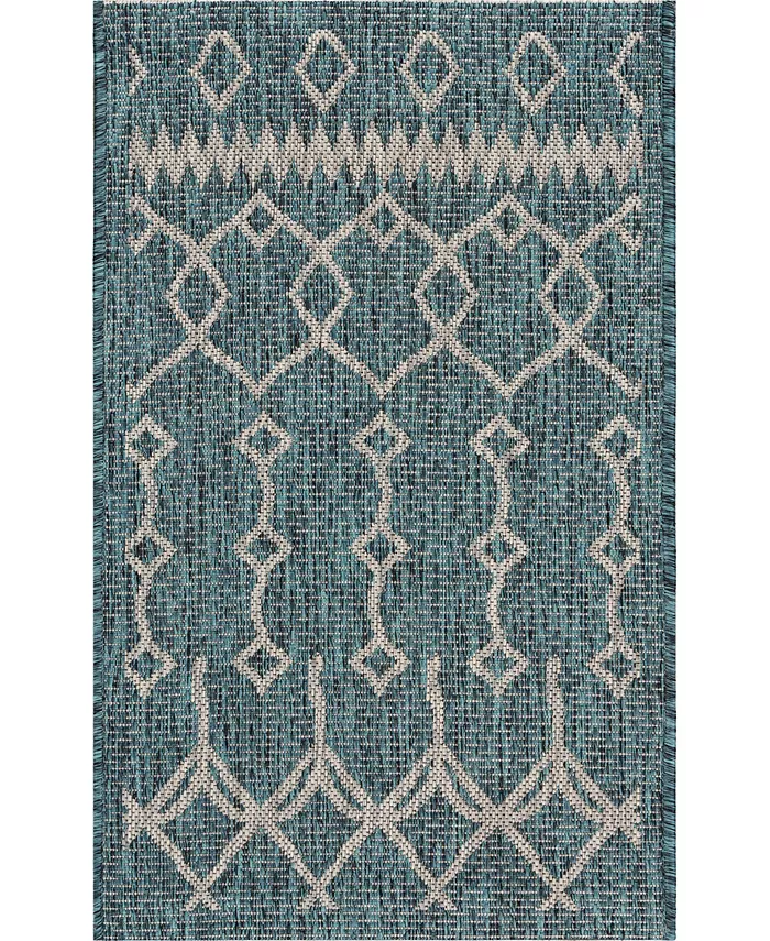 LR Home Sunny SUNSH81247 3' x 5' Outdoor Area Rug