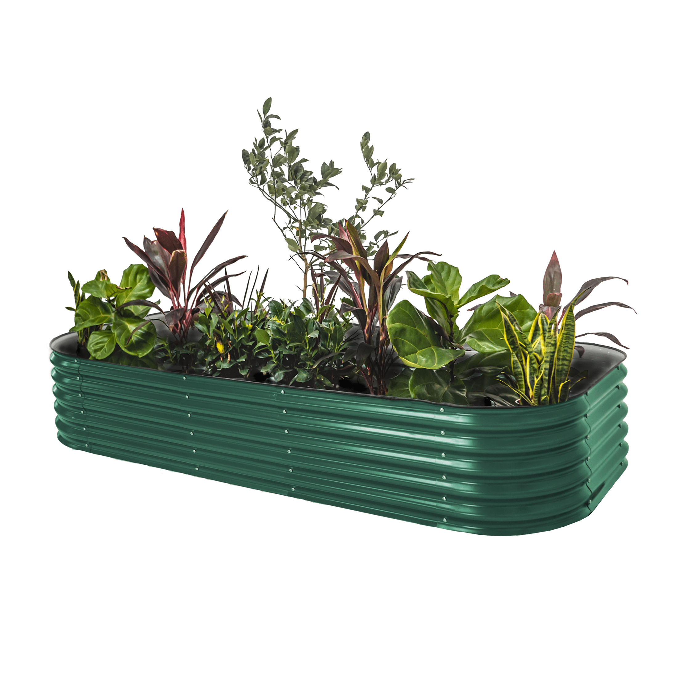 Vego Garden 17" 10 in 1 Modular Metal Raised Garden Bed -British Green