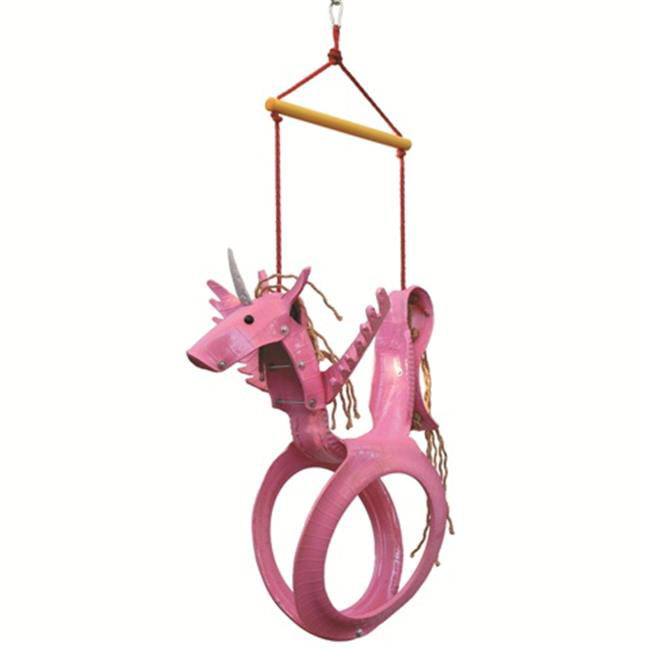 Unicorn Tire Swingand#44; Pink
