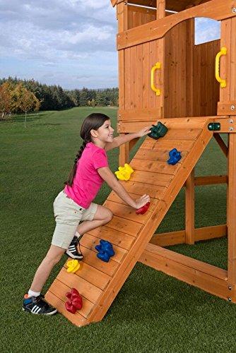 Creative Cedar Designs Playset Climbing Rocks (set of 4)- Green， Yellow， Blue and Red