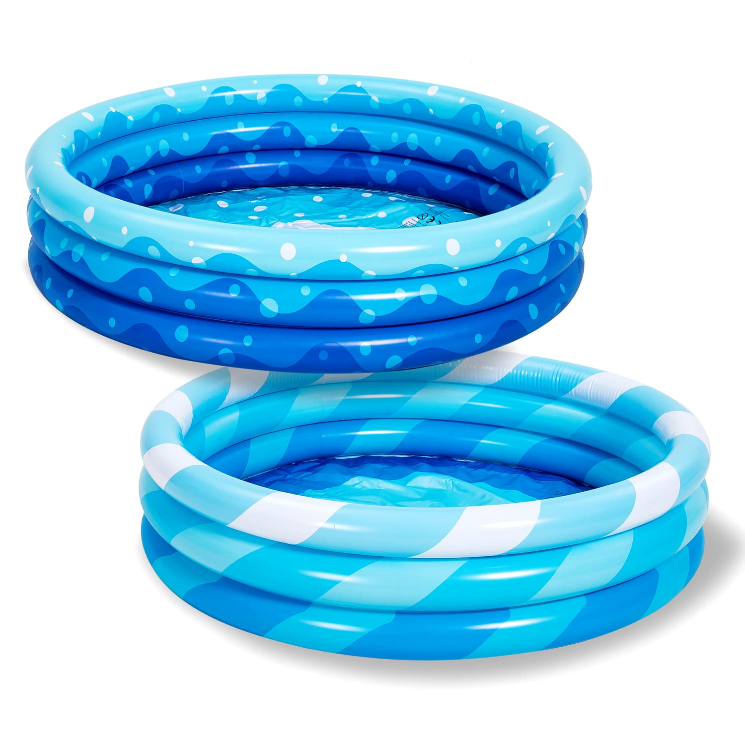 Sloosh 2 Packs Inflatable Kiddie Pools 45