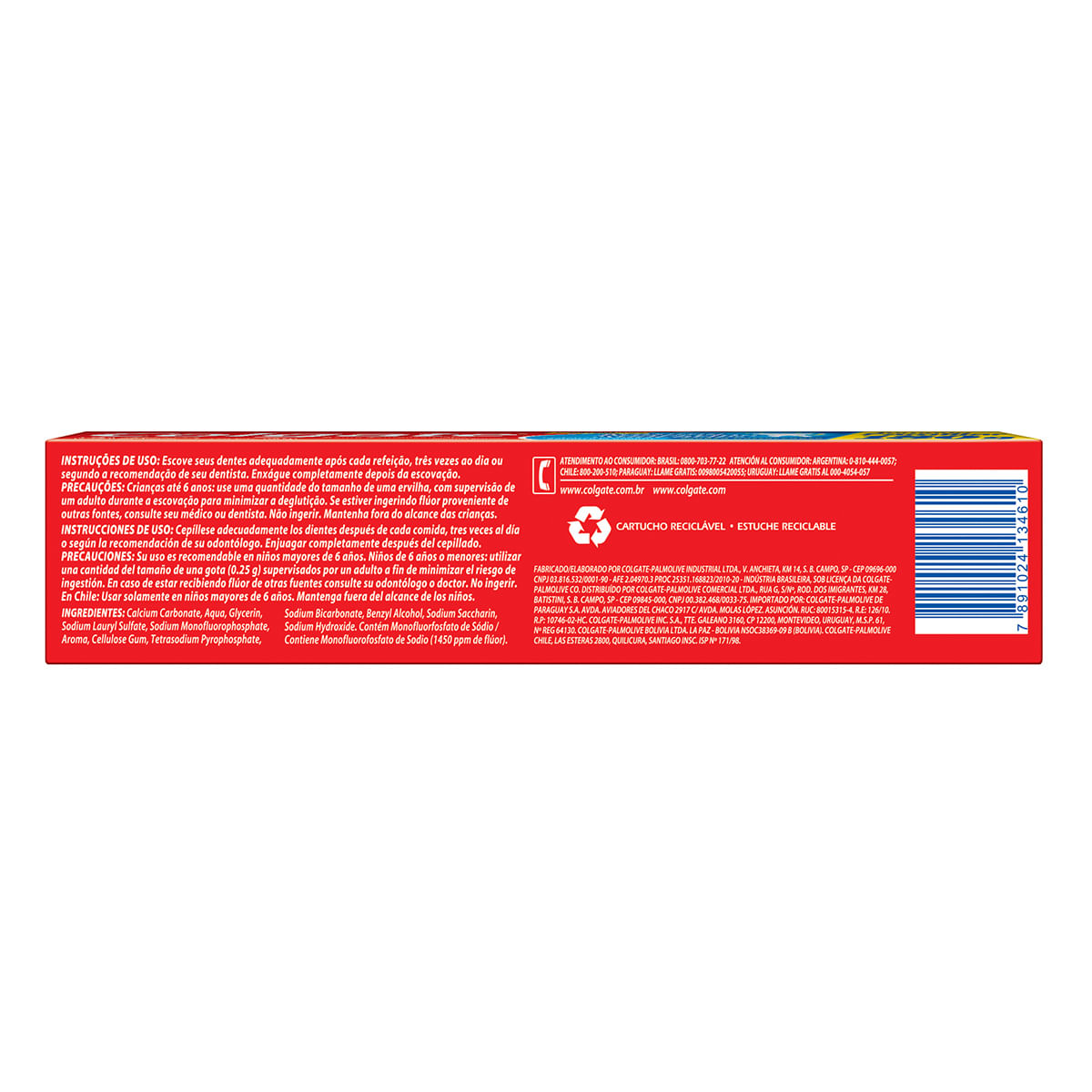 Creme Dental Colgate Maxima Protecao Anticaries Menta Refrescante 180g