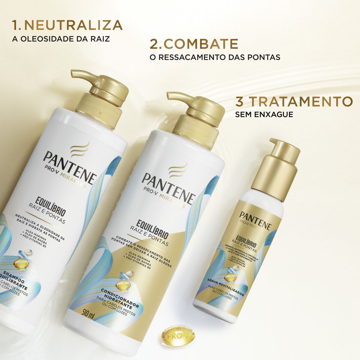 Condicionador Pantene Pro-V Miracles Equilibrio Raiz e Pontas 510ml
