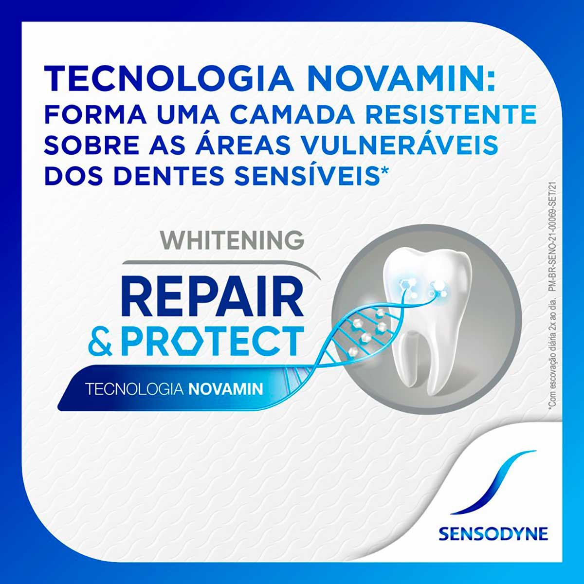 Sensodyne Repair & Protect Whitening Creme Dental tecnologia NovaMin 100g