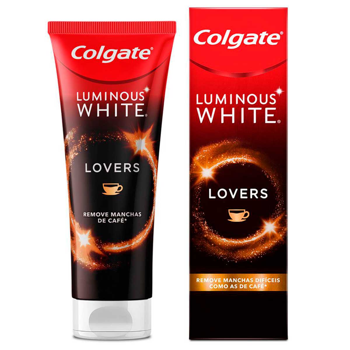 Creme Para Clareamento Dental Colgate Luminous White Lovers Manchas de Cafe 70g