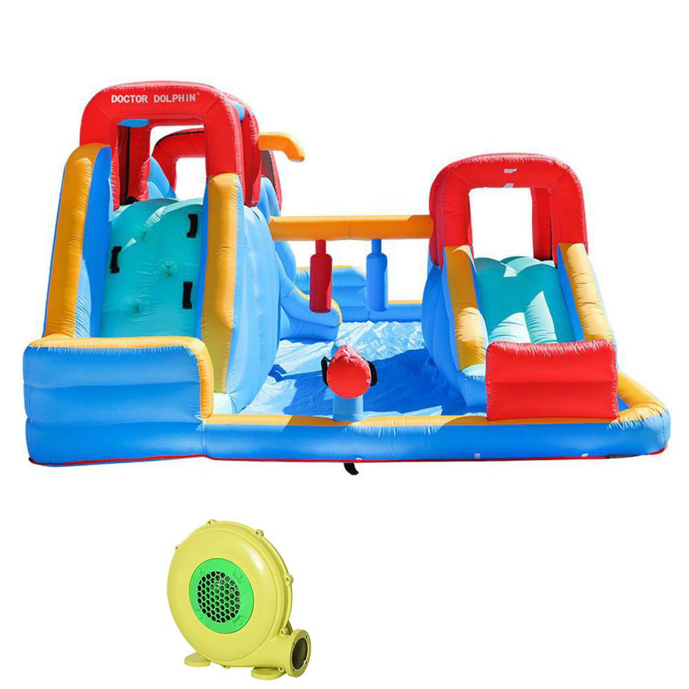 Fbsport Bounce House Inflatable Castle with Air Blower for Toddlers 7 in 1 Bouncy House， Red