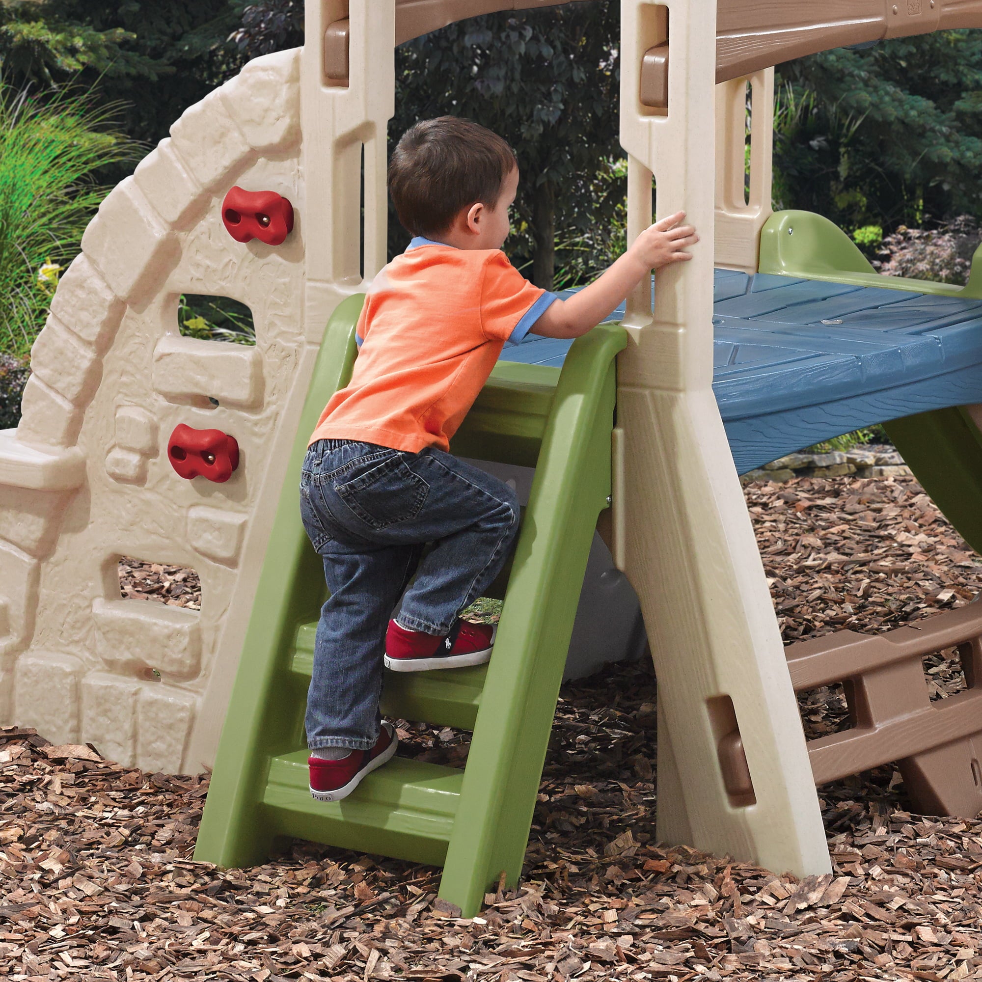 Step2 Alpine Ridge Kid Climber and Slide Outdoor Toddler Playground