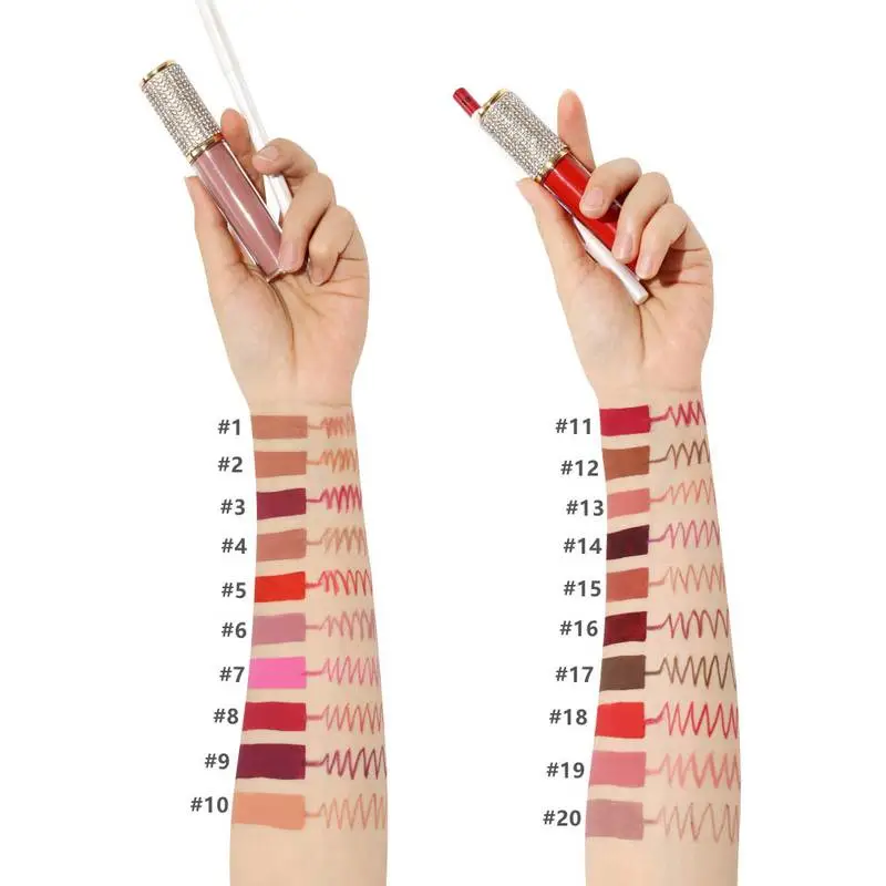 49 color Waterproof Long Lasting Matte Liquid Lipstick Lipliner Kit